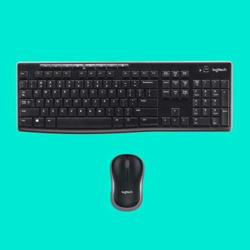 Logitech Wireless Combo MK270 klawiatura Dołączona myszka Uniwersalne USB QWERTZ Swiss Czarny-14092638