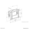 Neomounts WL95-800BL1 uchwyt do tablic informacyjnych 177,8 cm (70