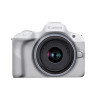 Canon EOS R50, White + RF-S 18-45mm F4.5-6.3 IS STM Kit Bezlusterkowiec 24,2 MP CMOS 6000 x 4000 px Biały-14112505