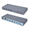 i-tec CADUAL4KDOCK stacja dokująca Przewodowa USB 3.2 Gen 1 (3.1 Gen 1) Type-C Czarny, Turkusowy-14127318