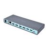 i-tec CADUAL4KDOCK stacja dokująca Przewodowa USB 3.2 Gen 1 (3.1 Gen 1) Type-C Czarny, Turkusowy-14127319