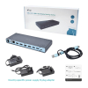 i-tec CADUAL4KDOCK stacja dokująca Przewodowa USB 3.2 Gen 1 (3.1 Gen 1) Type-C Czarny, Turkusowy-14127323