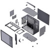 Obudowa Jonsplus MATX Uchwyt Case Z20 - czarny-14134041