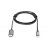 Kabel adapter HDMI 4K 30Hz na USB Typ C 3.1 metalowa obudowa HQ czarny 1.8m-1417154