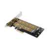 Karta rozszerzeń (Kontroler) M.2 NGFF/NVMe SSD PCIe 3.0 x4 SATA 110, 80, 60, 42, 30mm-1417174