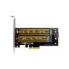 Karta rozszerzeń (Kontroler) M.2 NGFF/NVMe SSD PCIe 3.0 x4 SATA 110, 80, 60, 42, 30mm-1417175