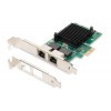 Karta sieciowa przewodowa PCI Express 2x RJ45 Gigabit 10/100/1000Mbps Low Profile-1417206
