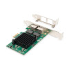 Karta sieciowa przewodowa PCI Express 2x RJ45 Gigabit 10/100/1000Mbps Low Profile-1417207