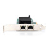 Karta sieciowa przewodowa PCI Express 2x RJ45 Gigabit 10/100/1000Mbps Low Profile-1417208