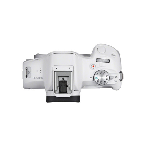 Canon EOS R50, White + RF-S 18-45mm F4.5-6.3 IS STM Kit Bezlusterkowiec 24,2 MP CMOS 6000 x 4000 px Biały-14112490