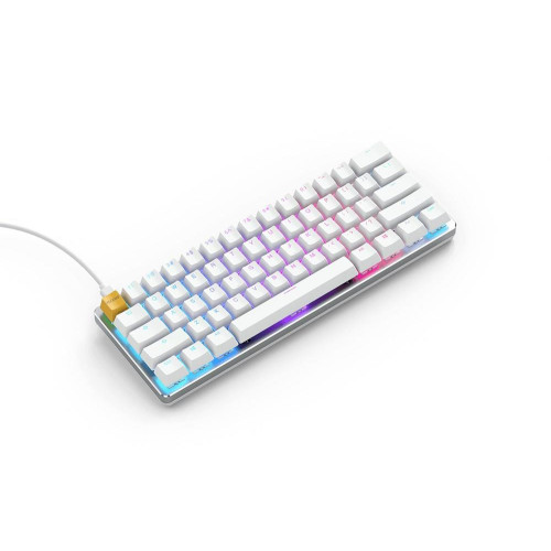 Glorious PC Gaming Race GMMK klawiatura USB QWERTY Amerykański międzynarodowy Srebrny, Biały-14117117