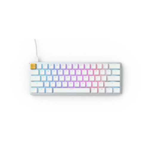 Glorious PC Gaming Race GMMK klawiatura USB QWERTY Amerykański międzynarodowy Srebrny, Biały-14117121