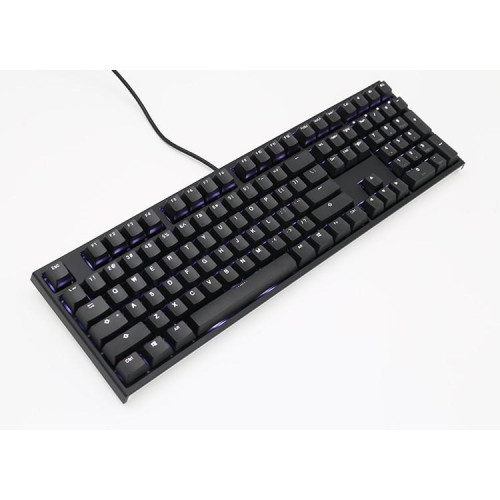 Ducky One 2 White LED klawiatura Uniwersalne USB Niemiecki Czarny, Biały-14117803