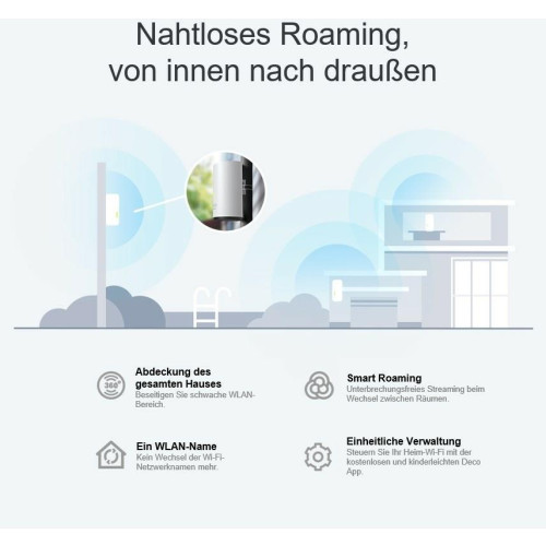 System mesh TP-LINK Deco X50-Outdoor(1-pack) Zewnętrzna/wewnętrzna jednostka domowego systemu Deco Mesh, WiFi 6 AX3000