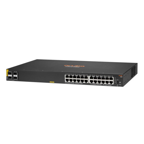 Aruba 6100 24G Class4 PoE 4SFP+ 370W Zarządzany L3 Gigabit Ethernet (10/100/1000) Obsługa PoE 1U Czarny-14122051