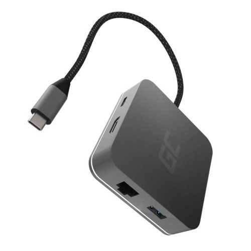 Hub USB-C GC 6w1 3xUSB 3.0, HDMI, RJ45 (Ethernet), USB-C PD-1412288
