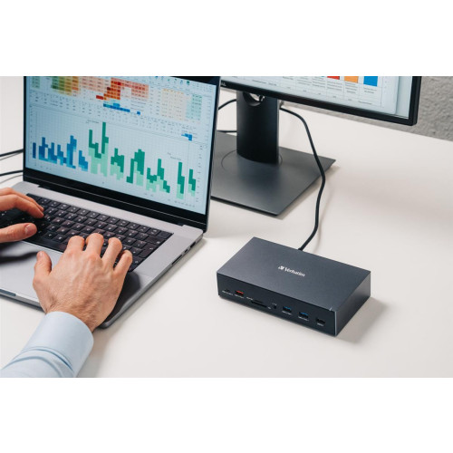 Verbatim CDS-17 Przewodowa USB 3.2 Gen 1 (3.1 Gen 1) Type-C Czarny, Szary-14127544