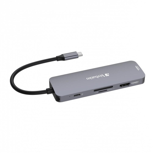 Verbatim CMH-08 USB Type-C 5000 Mbit/s Srebrny-14138053