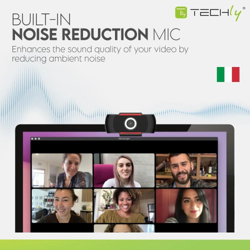 TECHLY KAMERA USB INTERNETOWA FULLHD 1080P Z MIKRO-14138137