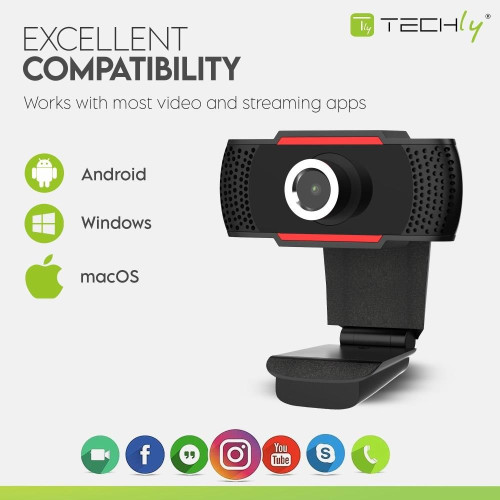 TECHLY KAMERA USB INTERNETOWA FULLHD 1080P Z MIKRO-14138146
