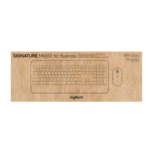 Logitech Signature MK650 Combo For Business klawiatura Dołączona myszka Biuro Bluetooth QWERTZ Niemiecki Grafitowy-141