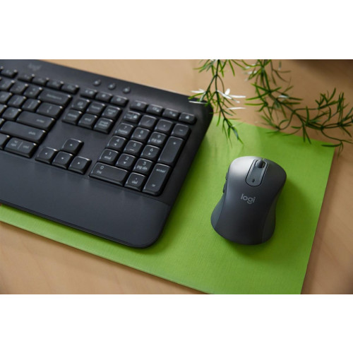 Logitech Signature MK650 Combo For Business klawiatura Dołączona myszka Biuro Bluetooth QWERTZ Niemiecki Grafitowy-141