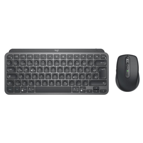 Logitech 920-011054 klawiatura Dołączona myszka Biuro RF Wireless + Bluetooth QWERTZ Niemiecki Grafitowy-14138627
