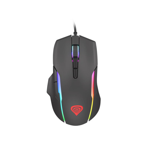 Mysz NATEC Genesis Xenon 220 RGB NMG-1572 (optyczna; 6400 DPI; kolor czarny)