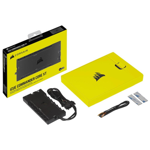 Kontroler Corsair iCUE Commander Core XT regulator RGB, prędkości wentylatora 6kan. Czarny-14160616
