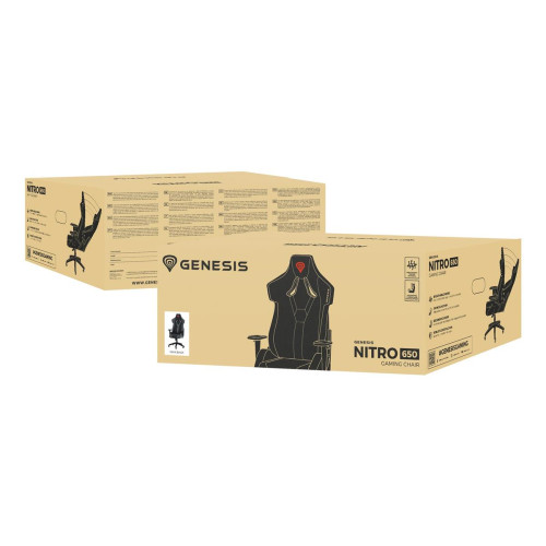 GENESIS FOTEL GAMINGOWY NITRO 650 ONYX BLACK NFG-1848-14163163