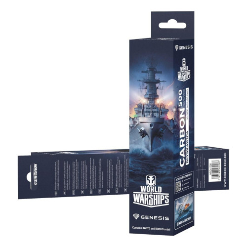 GENESIS PODKŁADKA POD MYSZ CARBON 500 M WOWS BŁYSKAWICA 300X250MM NPG-1738-14163488