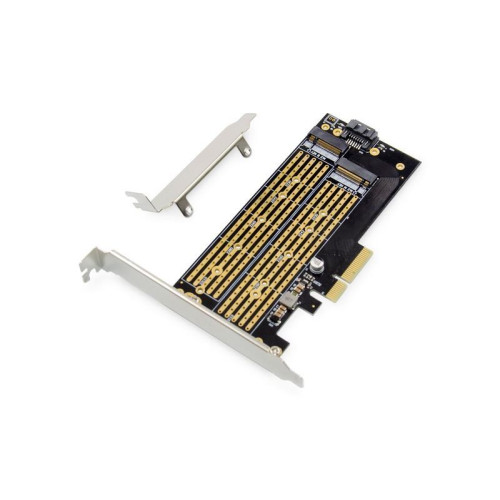 Karta rozszerzeń (Kontroler) M.2 NGFF/NVMe SSD PCIe 3.0 x4 SATA 110, 80, 60, 42, 30mm-1417173