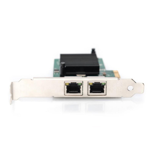 Karta sieciowa przewodowa PCI Express 2x RJ45 Gigabit 10/100/1000Mbps Low Profile-1417208