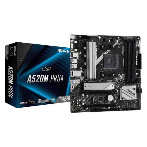 Płyta główna A520M Pro4 AM4 4DDR4 HDMI/DP/VGA M.2 mATX -1417421