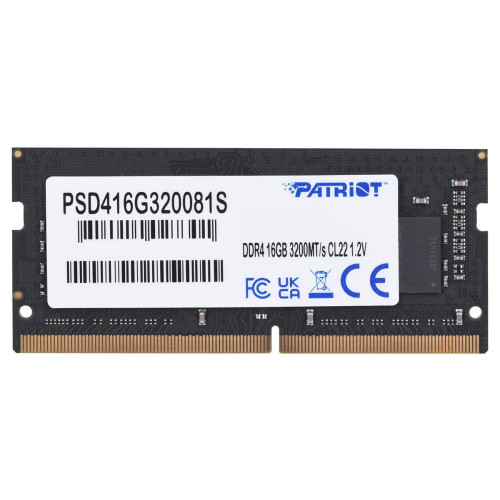 PATRIOT DDR4 16GB SIGNATURE LINE 3200 MHz SO-DIMM-4064200