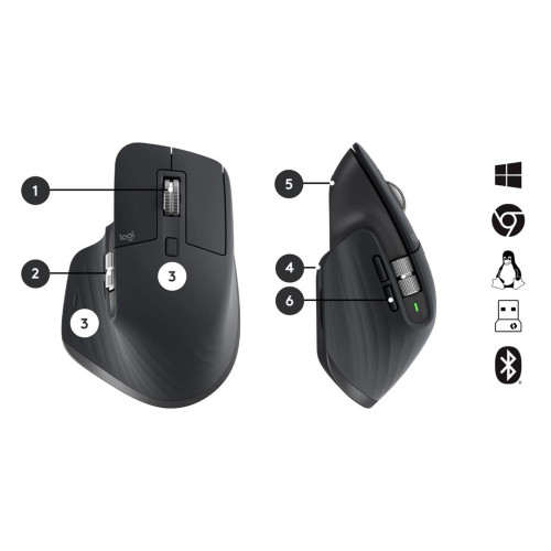 Logitech MX Keys combo for Business Gen 2 klawiatura Dołączona myszka Biuro RF Wireless + Bluetooth QWERTY Amerykańsk