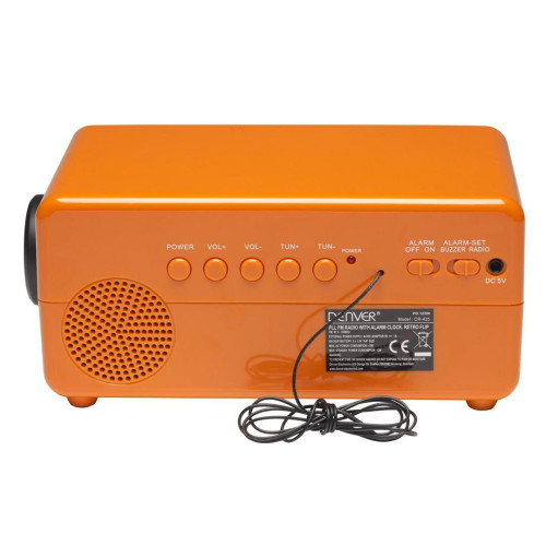 Radiobudzik retro Denver CR-425 pomarańczowy-14238636