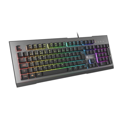 GENESIS Rhod 500 RGB klawiatura Gaming USB QWERTY Portugalski Czarny, Srebrny-14241634