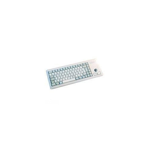 KEYBOARD USB GER MX-GOLD/SLIMLINE LIGHT GREY W/ TRACKBALL