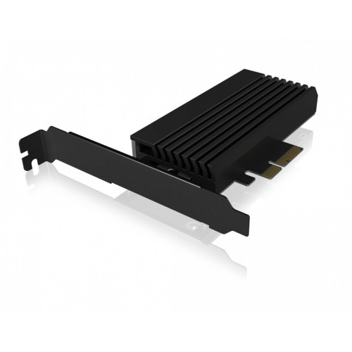 Karta PCIe z gniazdem M.2 M-Key dla jednego dysku SSD M.2 NVMe, podświetlenie ARGB IB-PCI224M2-RGB-1424909