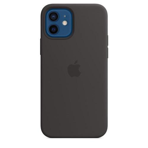 Silikonowe etui z MagSafe do iPhonea 12 i 12 Pro Czarne-1426035