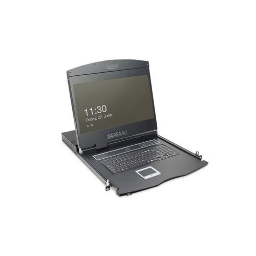 Konsola modularna KVM 19'' LCD TFT, 8 portów VGA, touchpad, klawiatura US, czarny-14266350