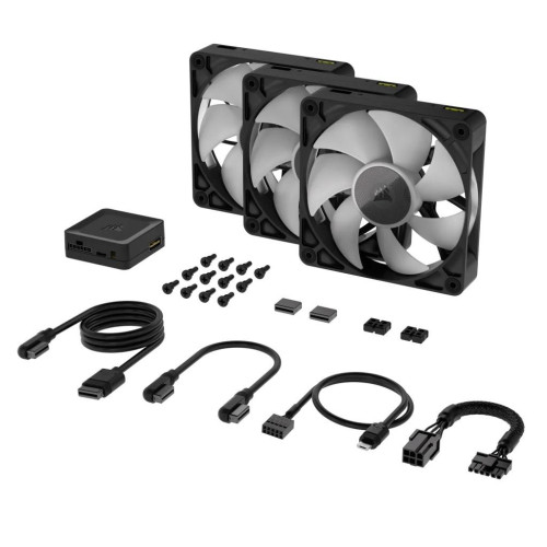 Corsair iCUE LINK RX120 RGB Obudowa komputera Wentylator 12 cm Czarny 3 szt.-14272410