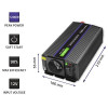 QOLTEC PRZETWORNICA NAPIĘCIA MONOLITH 1200 MS WAVE | 12V NA 230V | 600/1200W | USB-14377938