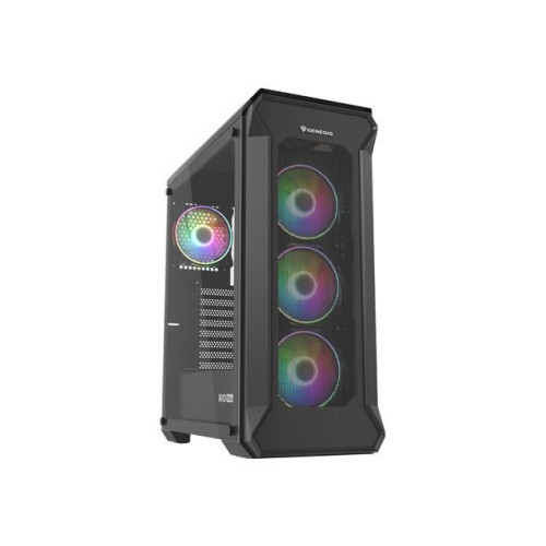Obudowa NATEC Genesis Irid 505 ARGB NPC-1518 (ATX. Micro ATX. Mini ITX; kolor czarny)-14364726