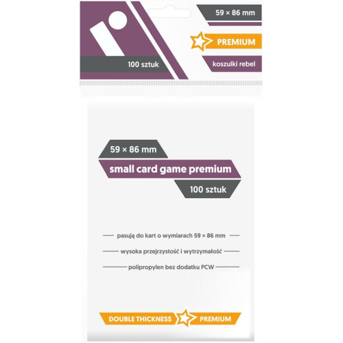 Koszulki 59 x 86mm Small Card Game Premium -1438181