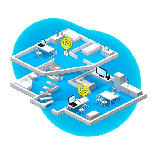 FRITZ!Repeater 1200 AX 3000 Mbit/s Przewodowa sieć LAN Wi-Fi Biały 1 szt.-14390326