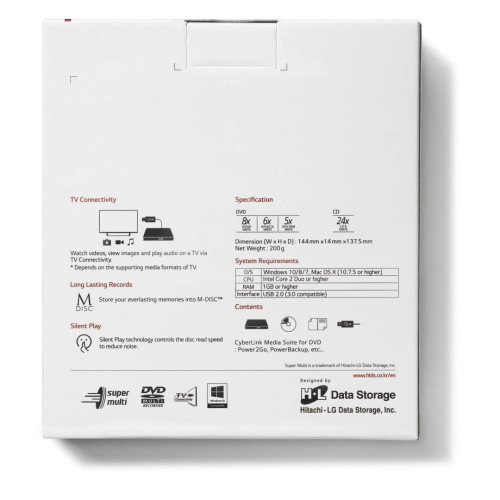 Hitachi-LG Slim Portable DVD-Writer-14396664