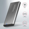 AXAGON EEM2-SG2 RAW BOX Etui zewnętrzne na dyski SSD M.2 USB-C 3.2 Gen 2 - srebrny-14451051