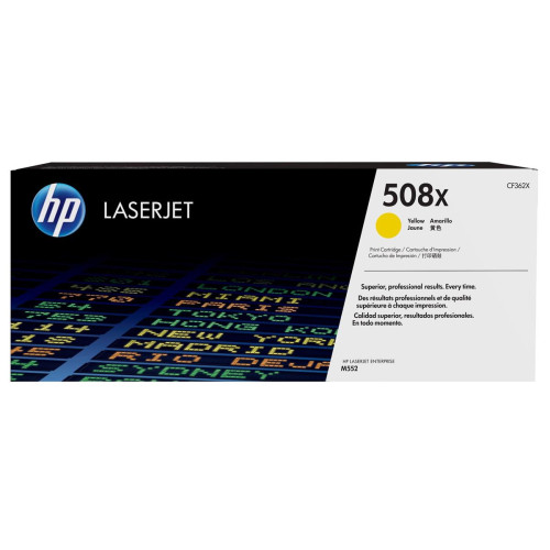 HP 508X oryginalny wkład laserowy o dużej pojemności, żółty-14441430